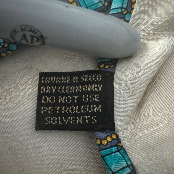 Gucci 100% Silk Necktie Luxury Multicolor Geometric Diamond Pattern Made In Ital - Picture 6 of 8